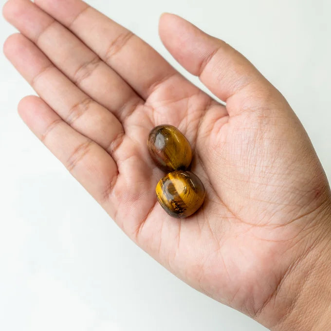 Prosperity and Protection Tiger's Eye Tumble set