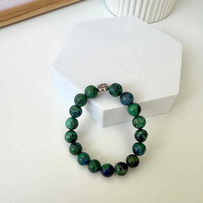 Inner Wisdom and Acceptance Chrysocolla Bracelet