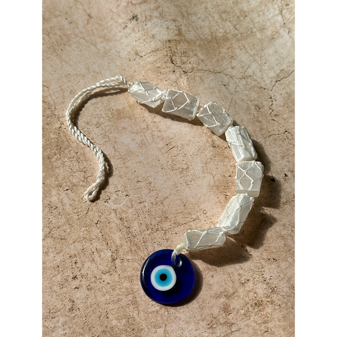 Evil Eye & Selenite Protection Hanger