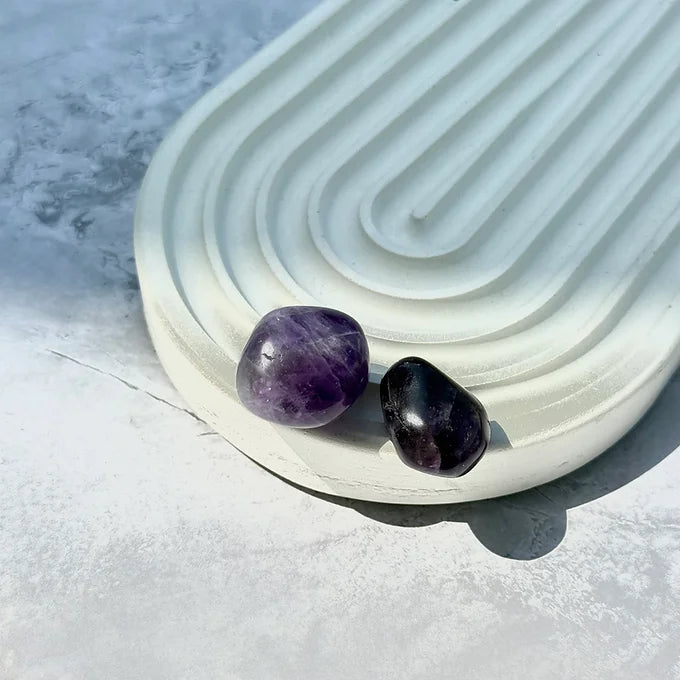 Anti Addiction + Enlightenment Amethyst tumble set