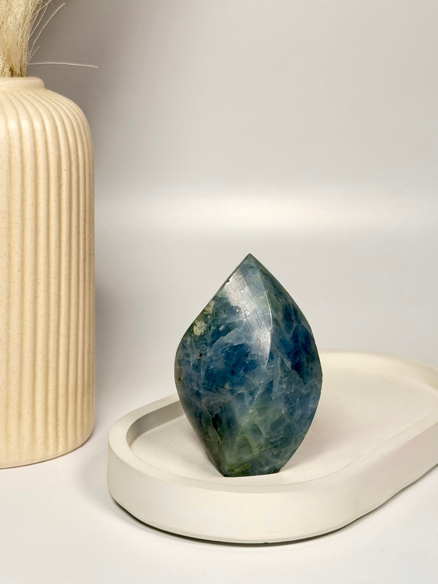 BLUE CALCITE Flame ~ Transform Ideas into Action