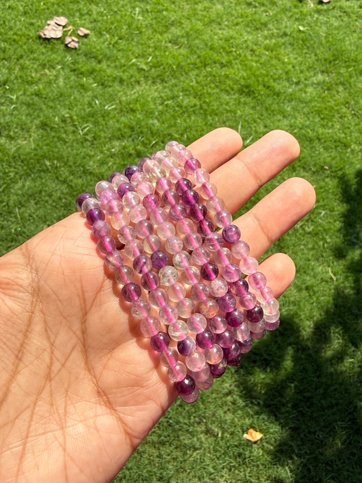 Multi Fluorite Bracelet Clarity, Focus & Protection ~ 6mm