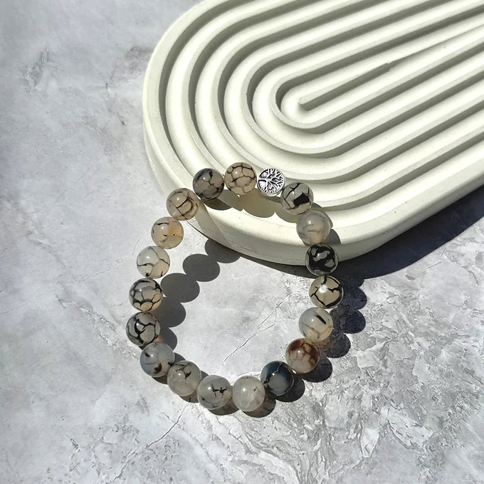 Attract the right Network Dragon vein agate bracelet