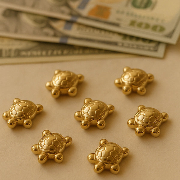 Wealth Attractor Pyrite Tortoise
