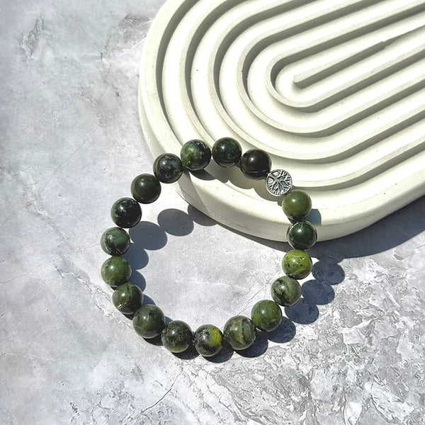 Lucky Charm Burma Jade Bracelet