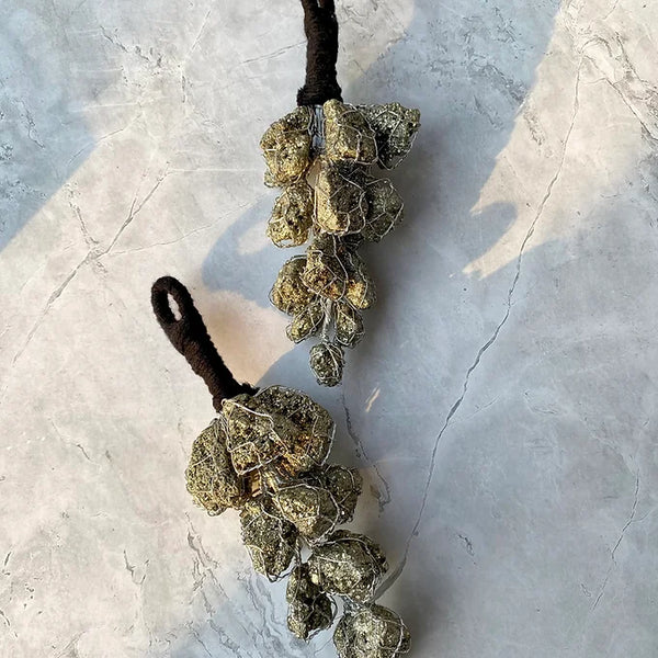 Raw Pyrite wall hanging for Money and Good luck - 1