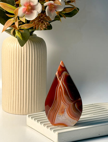 CARNELIAN FLAME ~ The stone of courage, confidence and action