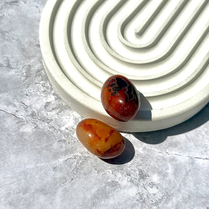 Confidence and Vitality Carnelian tumble set