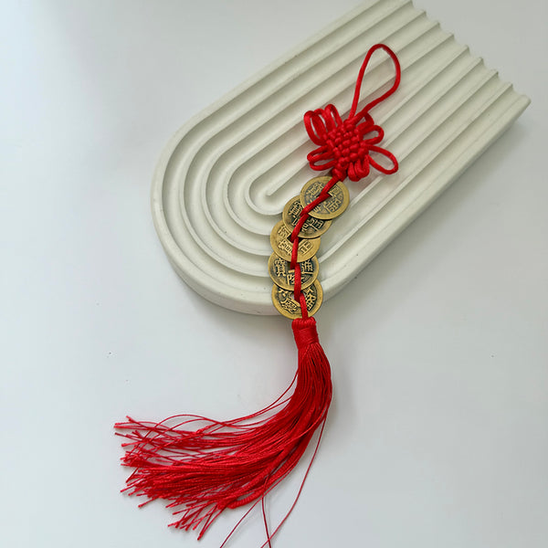 Feng Shui Wealth Coin tassel
