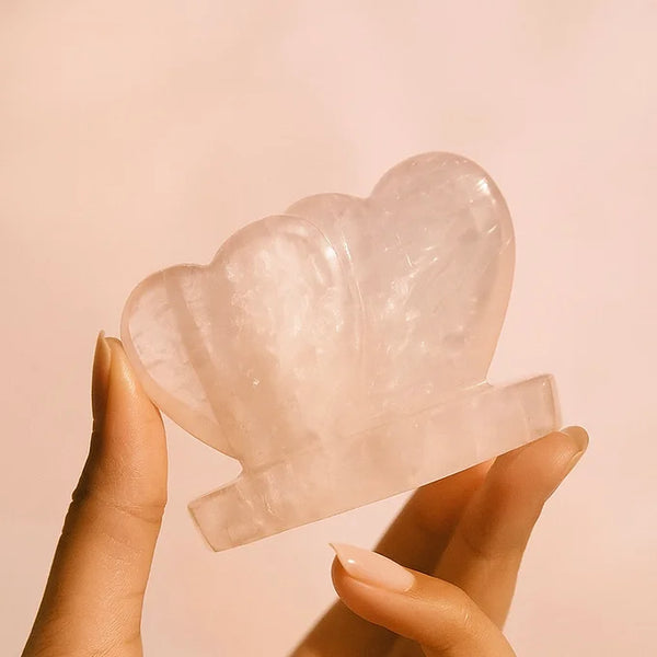 MANIFEST A RELATIONSHIP ROSE QUARTZ TWIN HEART