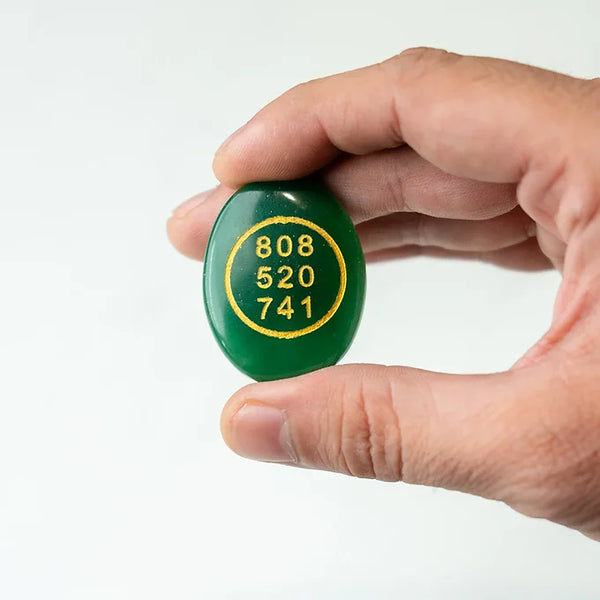 Good luck and opportunity Green Aventurine Zibu coin
