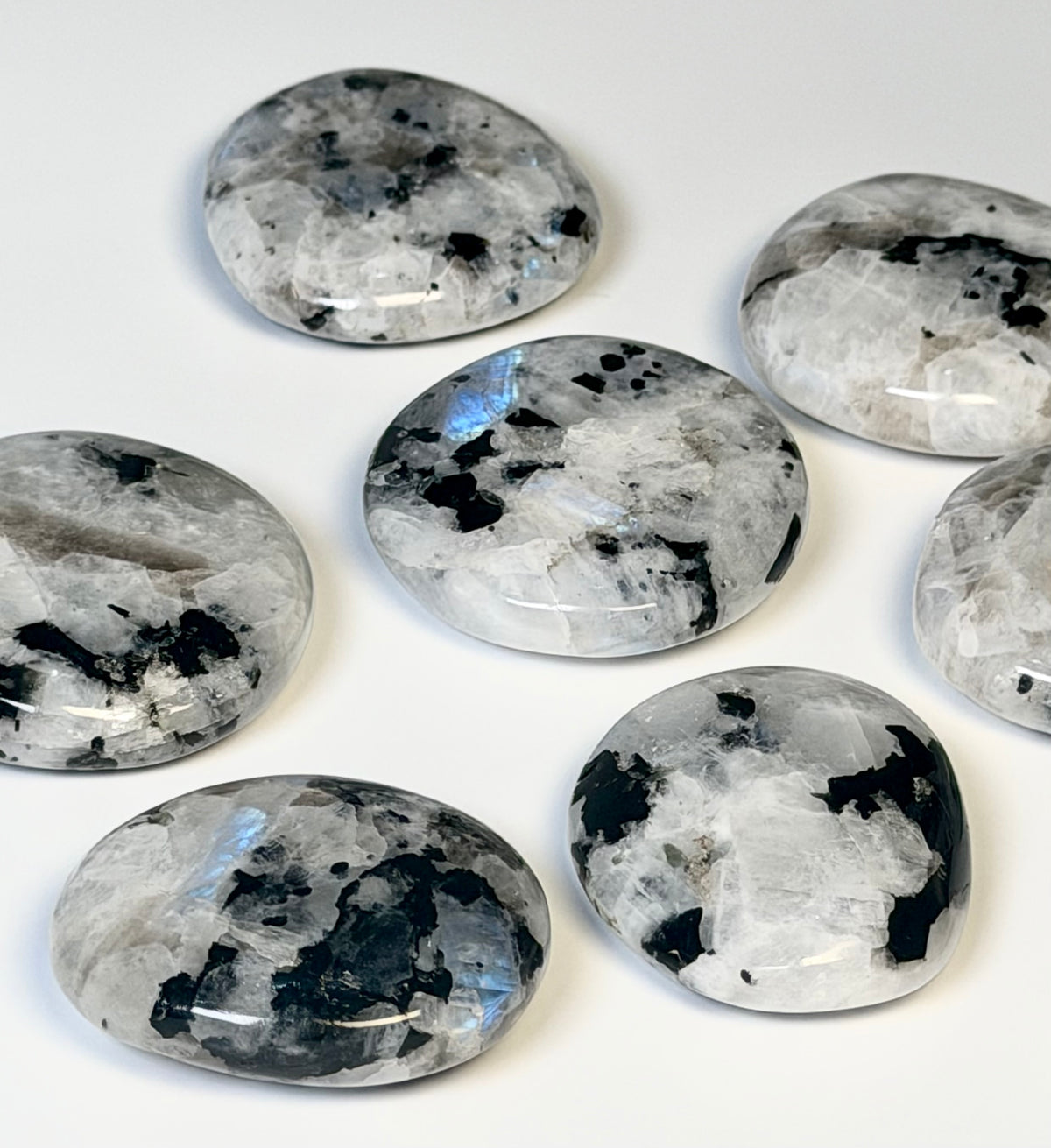 Emotion balancing Moonstone Flat Stone