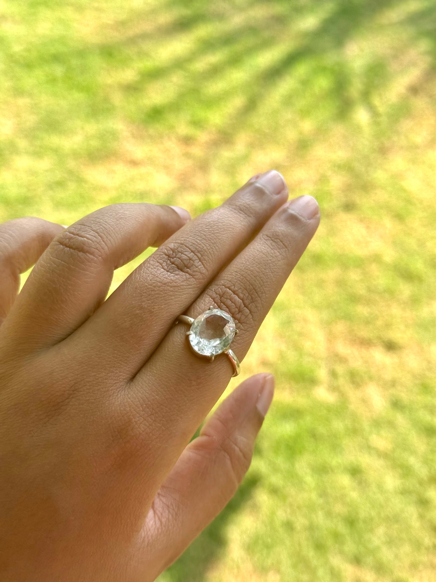 Master Manifestor Clear Quartz
ring adjustable