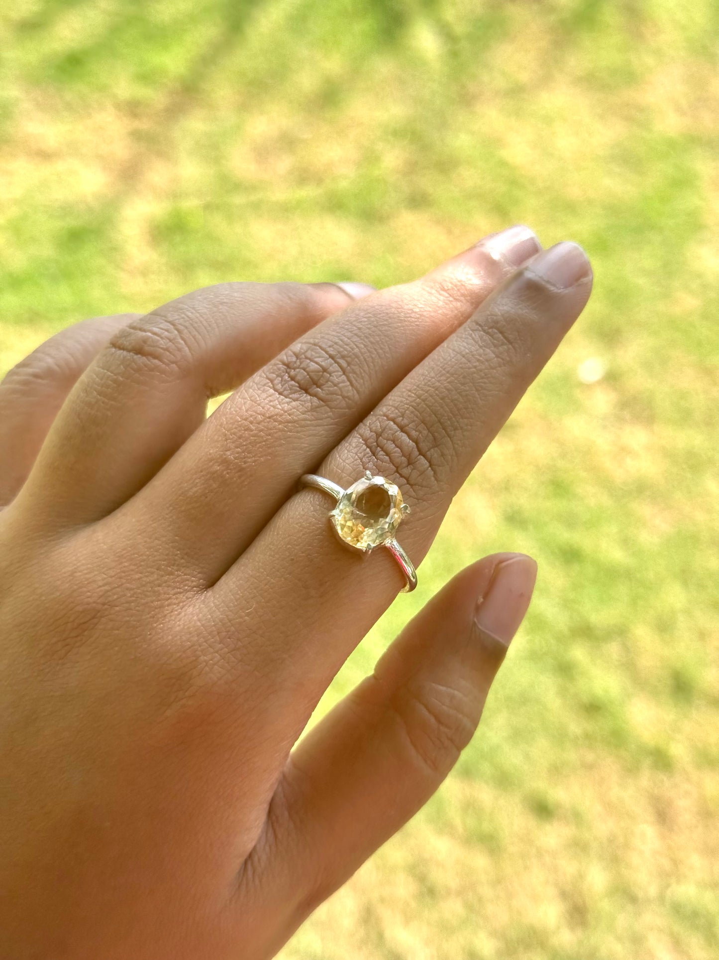Abundance manifestor citrine ring adjustable