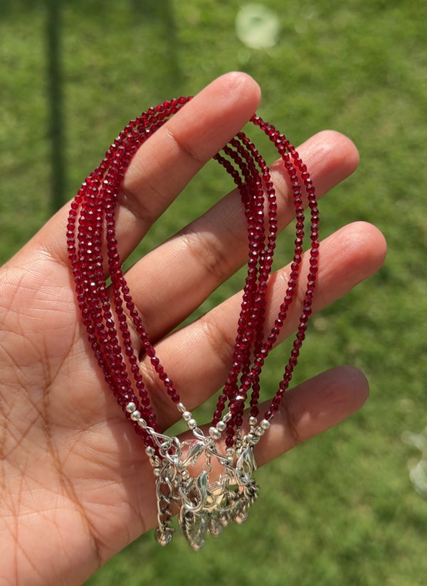 Manifest passion and creativity ~ Garnet Anklet