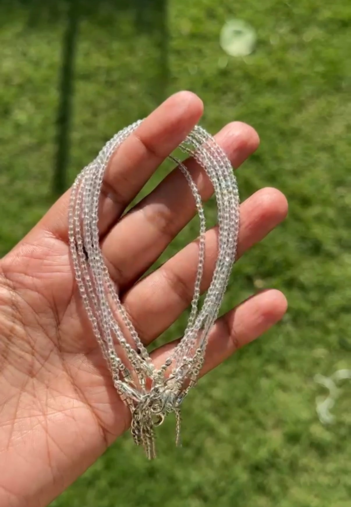 Master Manifestor Clear Quartz Anklet